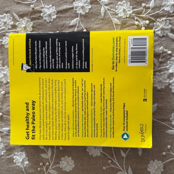 Paleo All-in-One For Dummies Book - Black and Yellow Cover - Picture 2 of 4